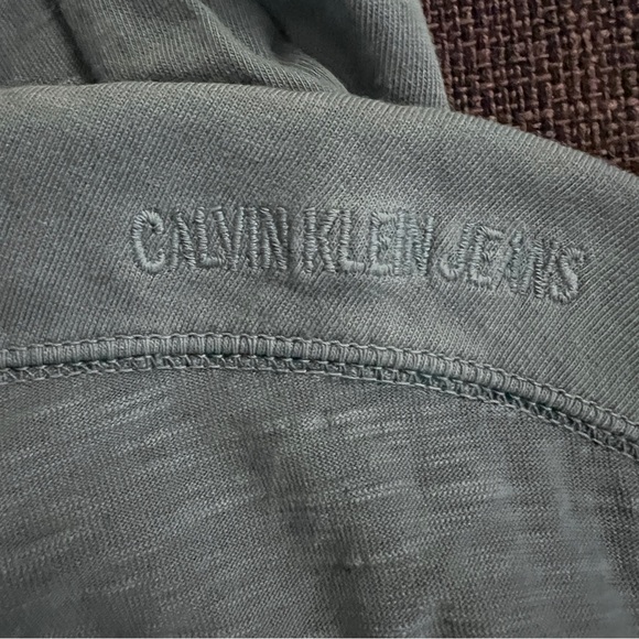 Calvin Klein Jeans Blue Polo Shirt Classic Fit Size Medium EUC - Picture 5 of 7